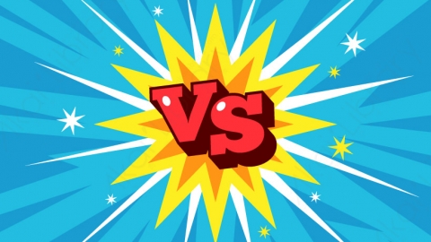 图片素材 扁平vs对比赛设计