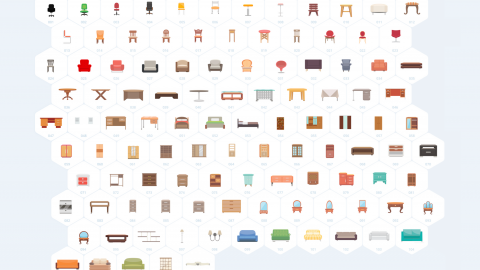 AE模板 MG扁平卡通家具元素图标包-icons__furniture