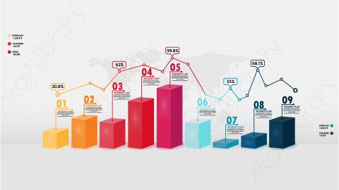 图片素材 扁平信息图表3d元素图表