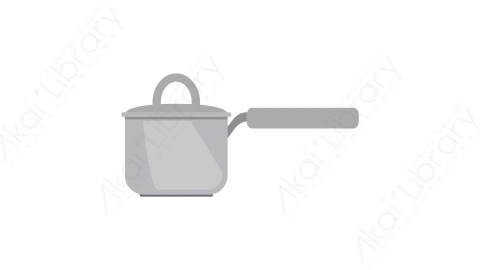 AE模板 24-kitchenware-16煮锅汤锅厨房用具MG扁平卡通家电用具元素图标