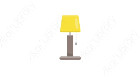 AE模板 31-lamp-1台灯灯具MG扁平卡通家电用具元素图标