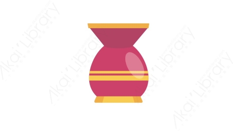 AE模板 47-vase-1花瓶子罐子MG扁平卡通家电用具元素图标