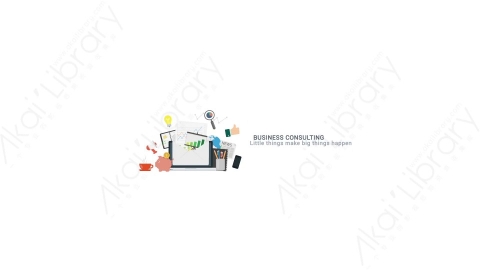 AE模板 18-business-consulting商务咨询MG扁平动画卡通图标场景