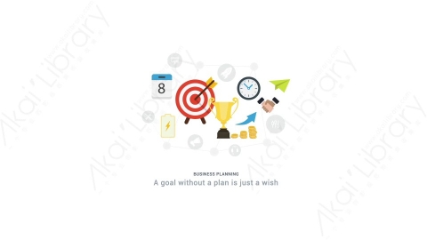 AE模板 28-business-planning商业规划计划MG扁平动画卡通图标场景