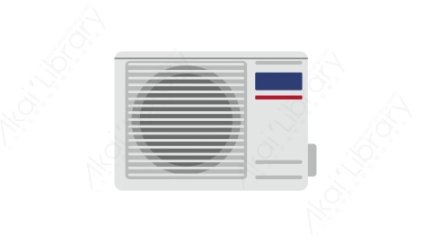 AE模板 02-air-conditioner-2空调MG扁平卡通科学科技电器元素图标