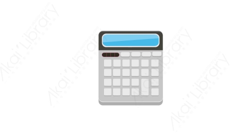 AE模板 06-calculator-1计算机MG扁平卡通科学科技电器元素图标
