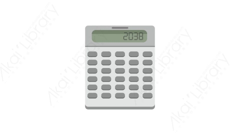 AE模板 07-calculator-2计算机MG扁平卡通科学科技电器元素图标
