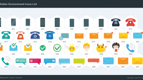AE模板 MG扁平卡通手机电话元素图标包-icons__mobile-environment