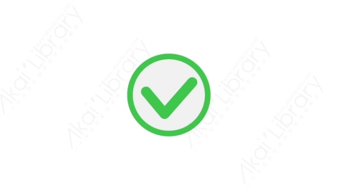 AE模板 25-check-mark-2对号标记MG扁平卡通手机电话元素图标