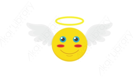AE模板 26-angel-1天使MG扁平卡通手机电话元素图标
