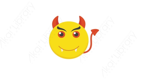 AE模板 28-devil-1恶魔MG扁平卡通手机电话元素图标