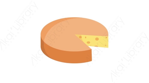 AE模板 11-cheese-1奶酪MG扁平卡通食物蔬菜水果元素图标