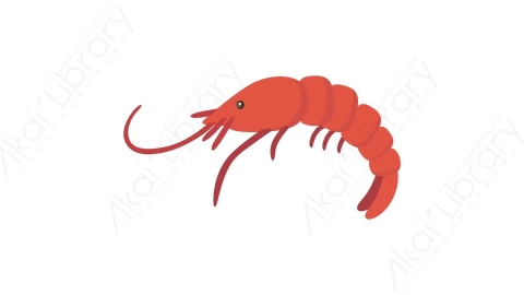 AE模板 47-lobster小龙虾MG扁平卡通食物蔬菜水果元素图标