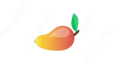 AE模板 48-mango芒果水果MG扁平卡通食物蔬菜水果元素图标