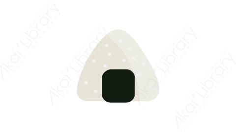 AE模板 54-onigiri饭团MG扁平卡通食物蔬菜水果元素图标
