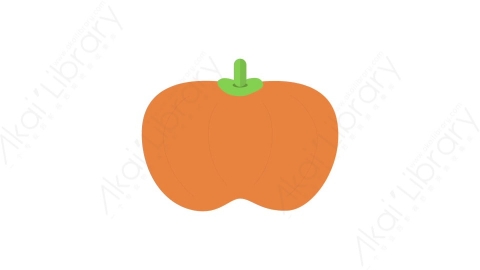 AE模板 68-pumpkin南瓜蔬菜MG扁平卡通食物蔬菜水果元素图标