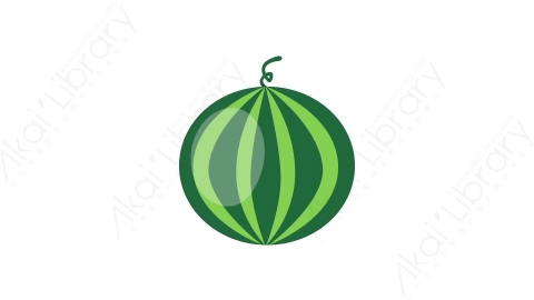 AE模板 89-watermelon西瓜水果MG扁平卡通食物蔬菜水果元素图标