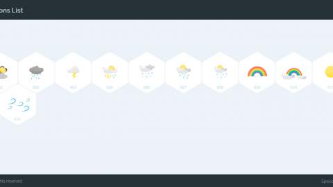 AE模板 MG扁平卡通天气元素图标包-icons__weather
