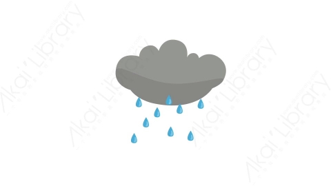 AE模板 03-storm-cloud-3乌云下雨MG扁平卡通天气元素图标