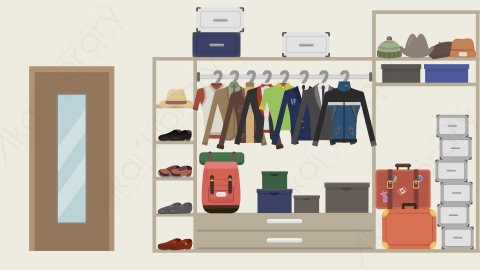 图片素材 11-dressing-room-2更衣室MG扁平卡通商店商场场景背景-附AE动态版