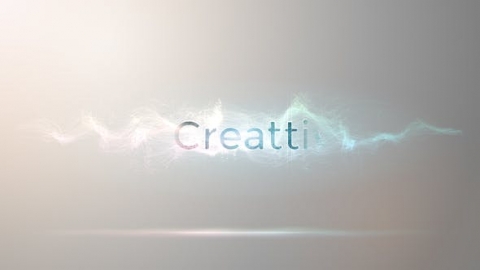 AE模板-简约抽象粒子企业抽象科技粒子汇聚科幻光效片头logo演绎开场视频