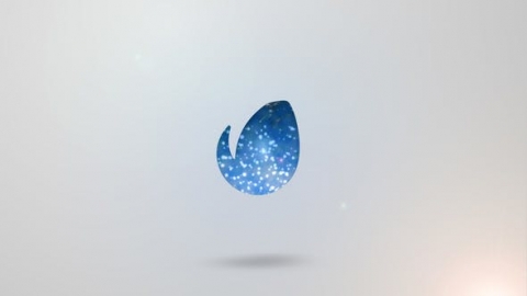 AE模板-明亮粒子徽标企业简约明亮闪光粒子汇聚片头logo演绎开场视频