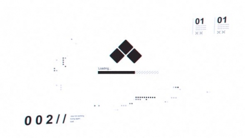 AE模板-现代简洁格线介绍现代时尚故障简约快闪点线动画片头logo演绎开场视频