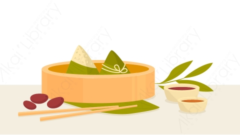 图片素材 扁平粽子端午节传统食物-7