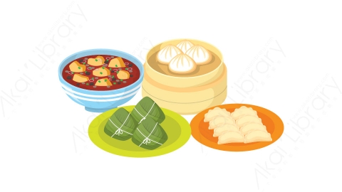 图片素材 扁平粽子端午节传统食物-9