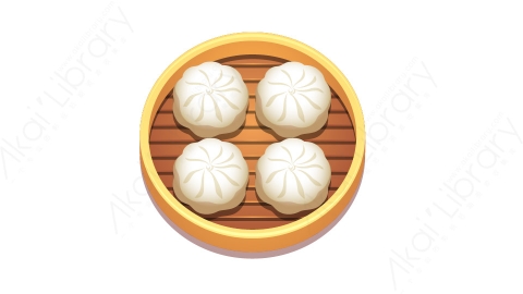图片素材 扁平包子中餐食物-5