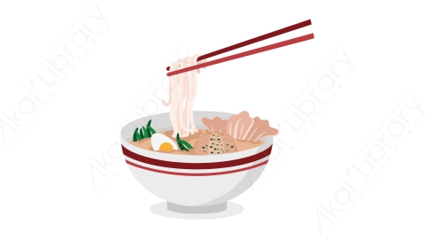 图片素材 扁平面条中餐食物-11