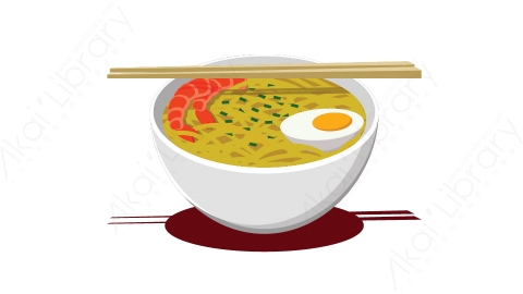 图片素材 扁平面条中餐食物-4