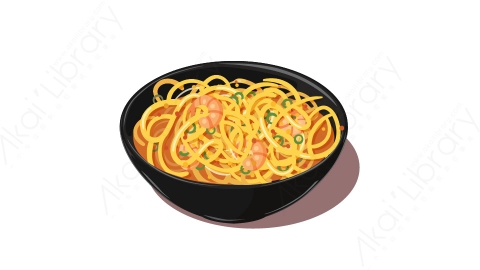 图片素材 扁平面条中餐食物-8