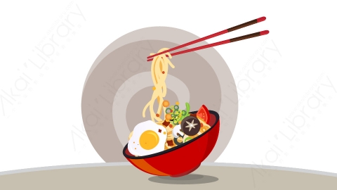 图片素材 扁平拉面日料食物-1