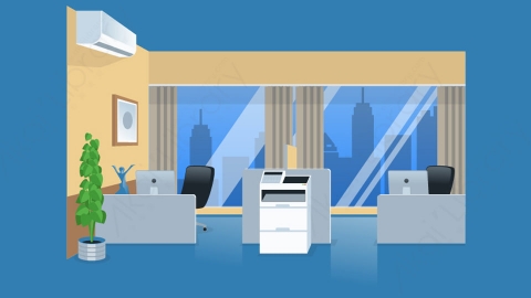 图片素材-多人办公室场景-9