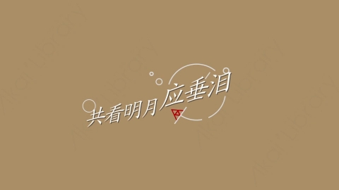 AE模板-共看明月应垂泪综艺花字弹幕暖场抒情