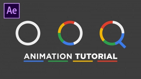 AE模版-Google搜索放大镜图标动画-附制作教程