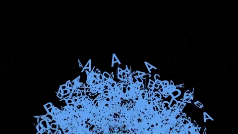 AE模板-Text-Symbols-1扁平MG运动文字符号爆炸转场过渡动画