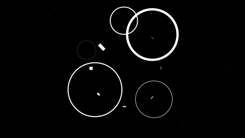 AE模板-circle-52扁平MG运动图形线条动画装饰元素