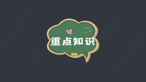 AE模板-重点知识综艺花字弹幕动画对话框