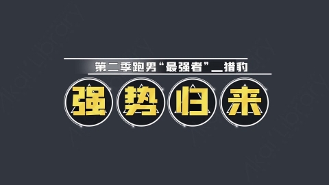 AE模板-强势归来综艺花字弹幕动画