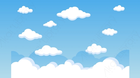 图片素材-扁平白天空自然场景背景-17