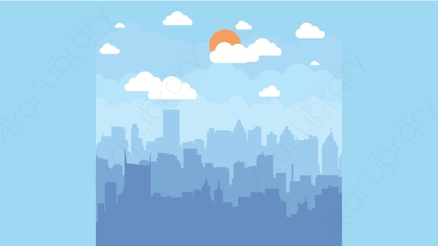 图片素材-扁平白天空自然场景背景-5