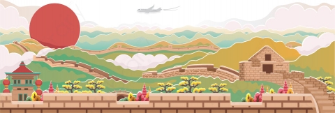 图片素材-扁平中日韩亚洲建筑场景-20