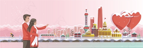 图片素材-扁平中日韩亚洲建筑场景-33