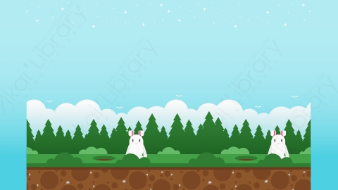 图片素材-扁平复古像素风游戏画面场景-13