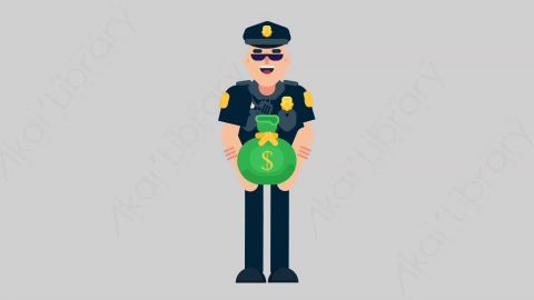 AE模板-POLICE 19 Giving警官警察给予赠送扁平人物职业角色