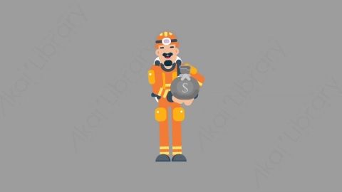 AE模板-FIREFIGHTER 18 Gift火警消防员礼物扁平人物职业角色