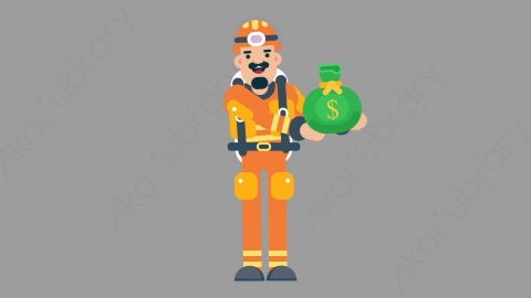 AE模板-FIREFIGHTER 19 Giving火警消防员给予赠送扁平人物职业角色