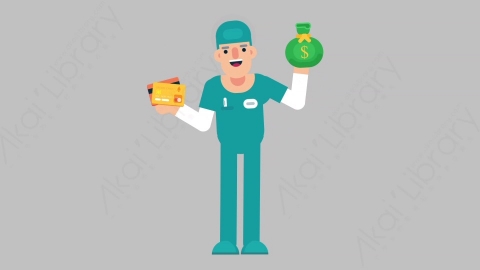 AE模板-NURSE 06 Comparison医疗科技医生护士比较对比扁平人物职业角色